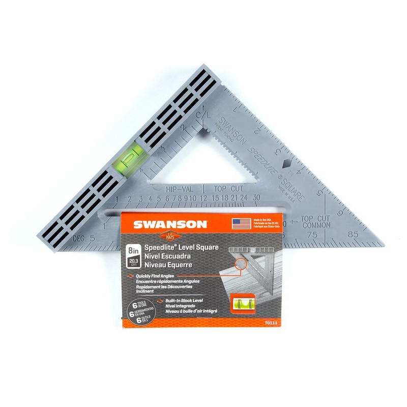 Swanson Tool T0111 Speedlite Level Square Layout Tool (Gray)