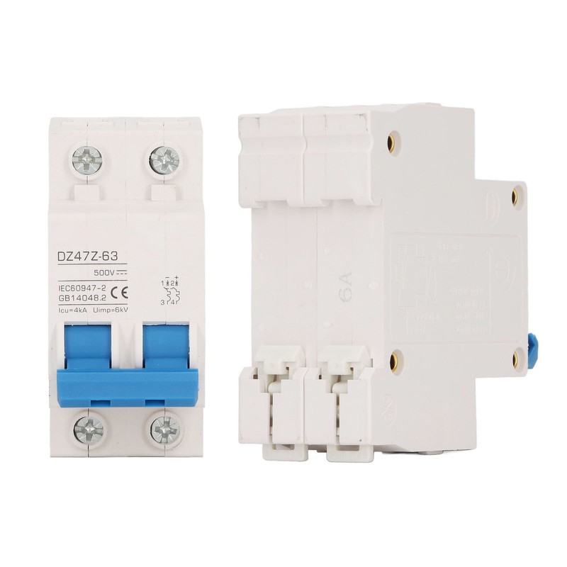 2P Mini DC Circuit Breaker 4kA Icu 6kV Uimp Fast