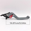 Motorbike Brake Lever,1 Pair Universal Adjustable Aluminum Modification Double Disc