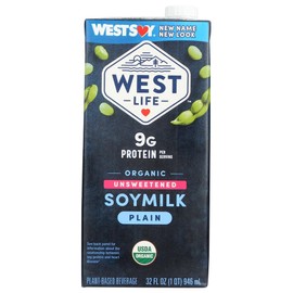 Westsoy Organic Unsweetened Soymilk Original - 32 fl oz - 2 pc