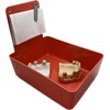 Dental Lab Pan Red 12/Box Quality Color Coded Organization