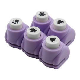 5Pcs NUZAMAS Mini Paper Punch Shapes Hole Punch Portable Handheld Hole Puncher Shape Scrapbooking Supplies Card Patterns Punch Great for Crafting Fun Projects