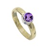 JEWELSTREZORO Amethyst Edelstein-Bandring für Herren und Damen,Geschenkartikel, 925er-Sterlingsilber Bandring handgefertigter Schmuck TSR1094AC_28 (74 (23.6))