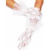 GEMILY Lace White Gloves Mesh Sheer Gloves for Women