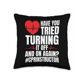 CPR Funny Manikin CPR Pocket Mask Keychain CPR Instructor Throw Pillow
