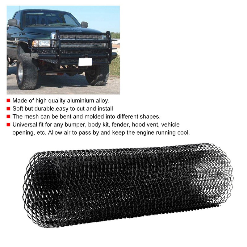 6*12mm Aluminum Alloy Car Front Grille Mesh Sheet Grid Body