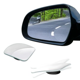 QZTYTY 2PCS Blind Spot Mirror for Car, Small Blind Spot Mirrors, Fan Shape Blindspot Rearview Parking Mirror, Automotive Accessories 360° Wide Angle Side View Mirror Fit Car (Sector, 2PCS)