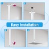 Drettyer Ceiling Mount Shower Arm with Flange 20 Inches Square
