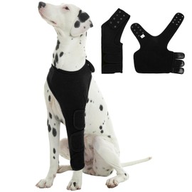 Hjyokuso Dog Bodysuit After Surgery Only Left Front Legs, Left Front Leg Sleeves for Dogs, Wound Protection Suits for Dogs, Elbow Pads for Dogs, Recovery Sleeve Dog, Dog Protective Suit Against