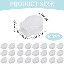 Pack of 100 Replacement Sliders for Bed Linen Zip, White Plastic Slider, Zip Repair Kit, Replacement Zipper for Zip for Bedding, Clothing, Bags, Backpacks