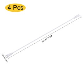 MECCANIXITY Lamp Connecting Wire for T4 T5 T8 LED Tubing, 50cm 2 Pin Double End Light Link Cords Extension Cable Pack of 4