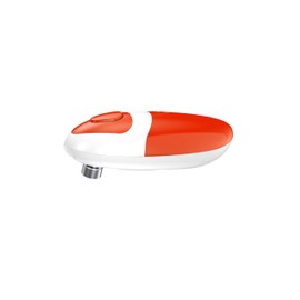 Electric Can Opener for Seniors One Touch - Easy Use, Smooth Edge Side Cut Auto Can Opener with Power Motor Fits All Can Sizes - Battery Operated, Hand Free for Kitchen by Befumly (Red)