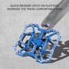 Wakects 1 Pair Aluminium Wide Platform Pedal for Mountain Bike