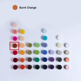 MOZEAL Hand-Poured, Unscented Orange Crystal Pillar Decorative Candles, Elegant Set of 3 in Different Sizes (3"x4", 3"x5", 3"x6"), Luxurious Décor for Fall Homes & Events