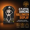 Halloween Skeleton Tombstone Figurine - Spooky Graveyard Indoor Decor Prop