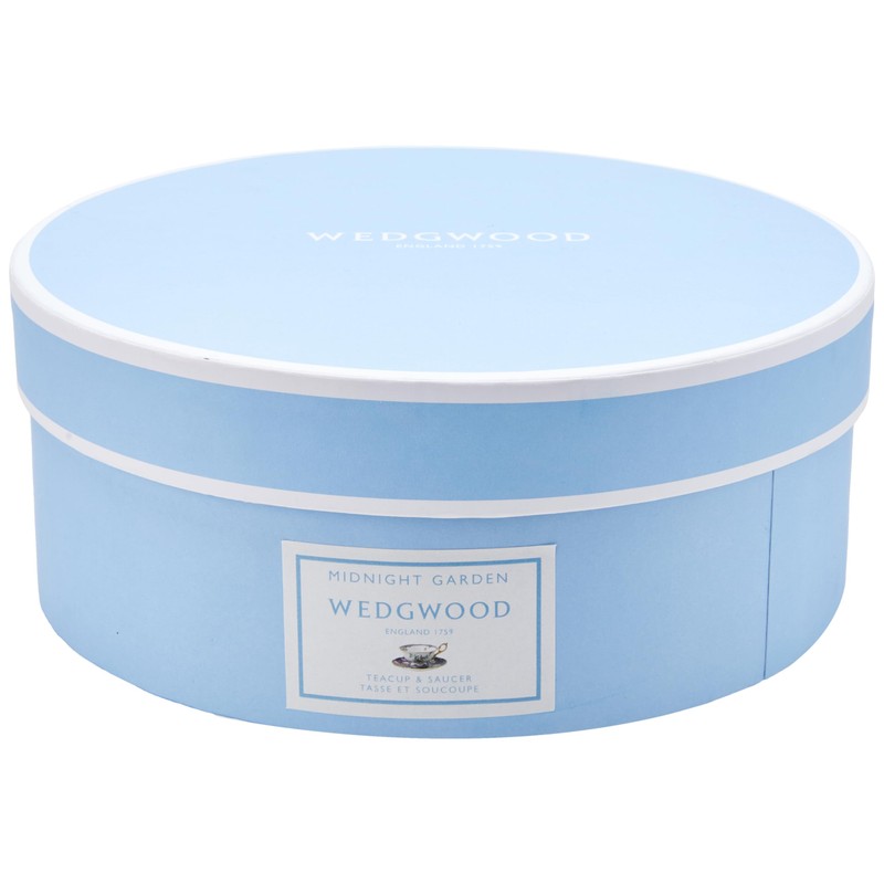 【正規輸入品】 ウェッジウッド(Wedgwood) ワンダーラスト ミッドナイト クレーン ティーカップ&ソーサー 180ml 結婚祝い プレゼント