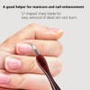 Cuticle Remover, 4 Pcs Cuticle Trimmer, Cuticle Pusher, V Shaped