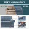 FantasDecor 4 Piece Sofa Cover Stretch Luxury Thick Velvet Sofa