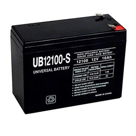 Universal Power Group UB12100-S Rechargeable Sealed 10 amps Lead Acid Automotive Battery