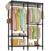 Higeego H18 Garment Rack for Hanging Clothes, 3 Tiers Portable