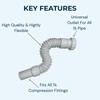 Hulthor 32mm Flexible Waste Pipe Connector – Compression x Plain