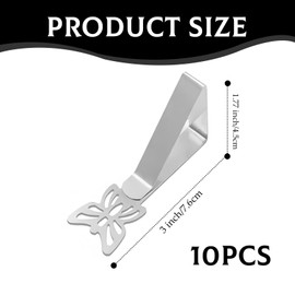 10PCS Butterfly Picnic Set Tablecloth Clips, Outdoor Table Cloth Clips Stainless Steel, Table Cloth Clips for Indoor and Outdoor Use, a Practical Accessory for Parties, Camping and Other Occasions