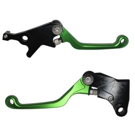 Accossato 1 Paar grüne Hebel für Kawasaki KLX 250 2009 bis 2017 (CC 250)
