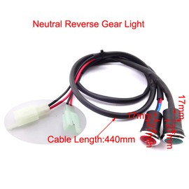 DJ-Motor ATV Neutral Reverse Gear Light Indicator Black For Coolster 125cc Roketa Baja Kazuma Meerkat Chinese 50cc 70cc 90cc 110cc 125cc 150cc 200cc 250cc TaoTao ATV Quad