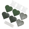 3 Set Page Corner HandMade HeartShaped Leather Bookmark Making Fabric