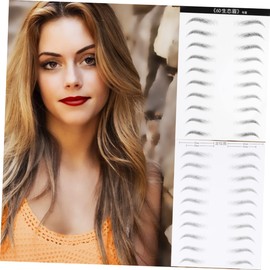 Healeved 2sheets Eyebrow Sticker Kit Hair-like Women Eyebrow Makeup Stencil Grooming Tools