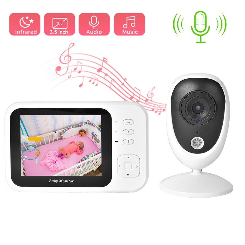 3.5in TFT Wireless Digital Baby Monitor IR Night Vision Intercom