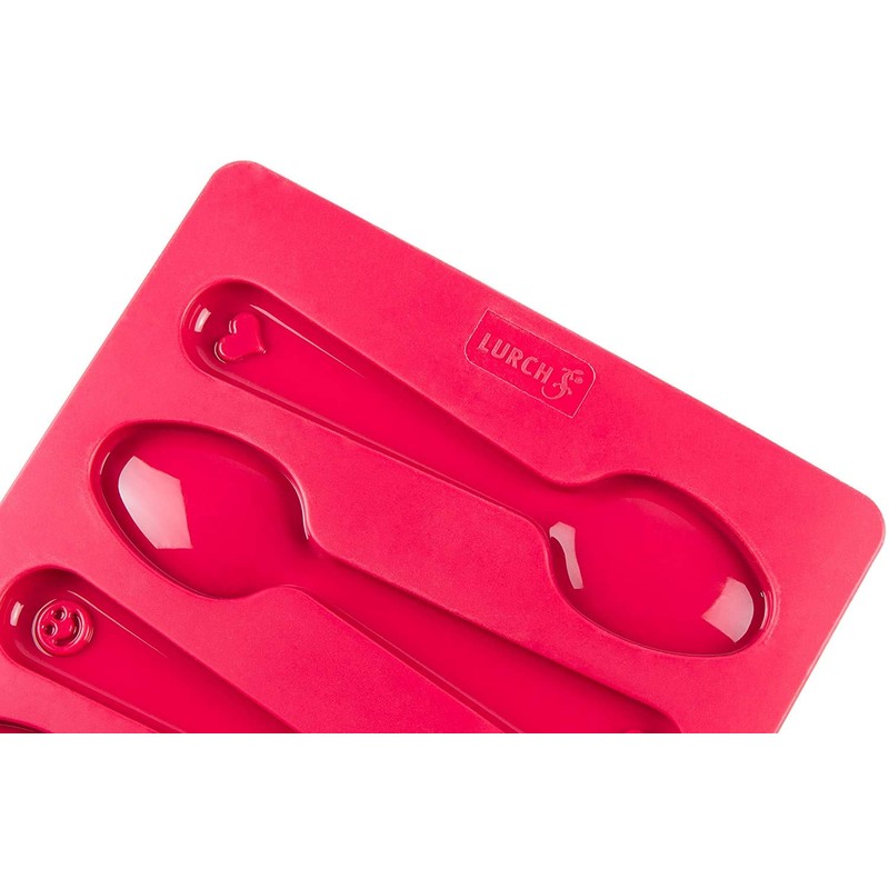 Lurch "Flexiform Teaspoon, Red, 8-Piece