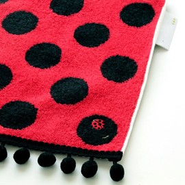 Blooming 000541-0009-01 Ladybug Blue Meads Towel Handkerchief Towel