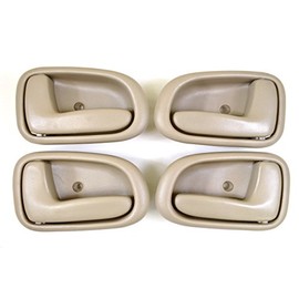 PT Auto Warehouse TO-2522E-QP - Inside Interior Inner Door Handle, Beige/Tan - 2 Left, 2 Right