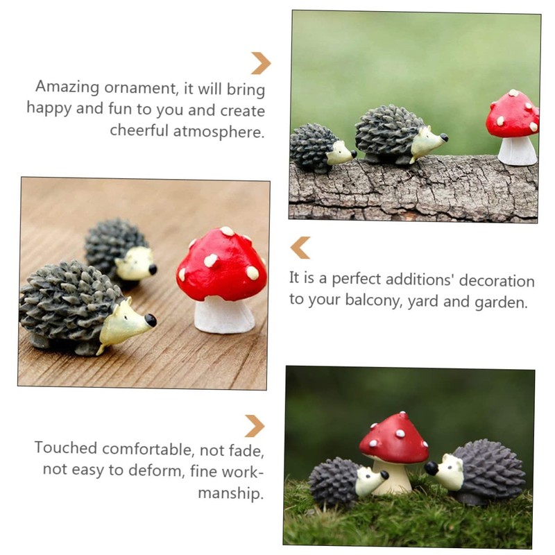 CIYODO Garden Micro Landscape Ornament 3 Sets of Resin Miniature