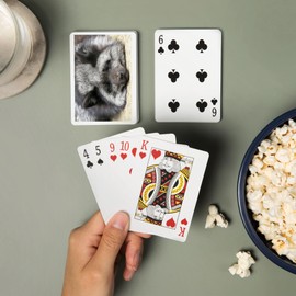 Lantern Press Silver Fox (52 Playing Cards, Poker Size Card Deck with Jokers)