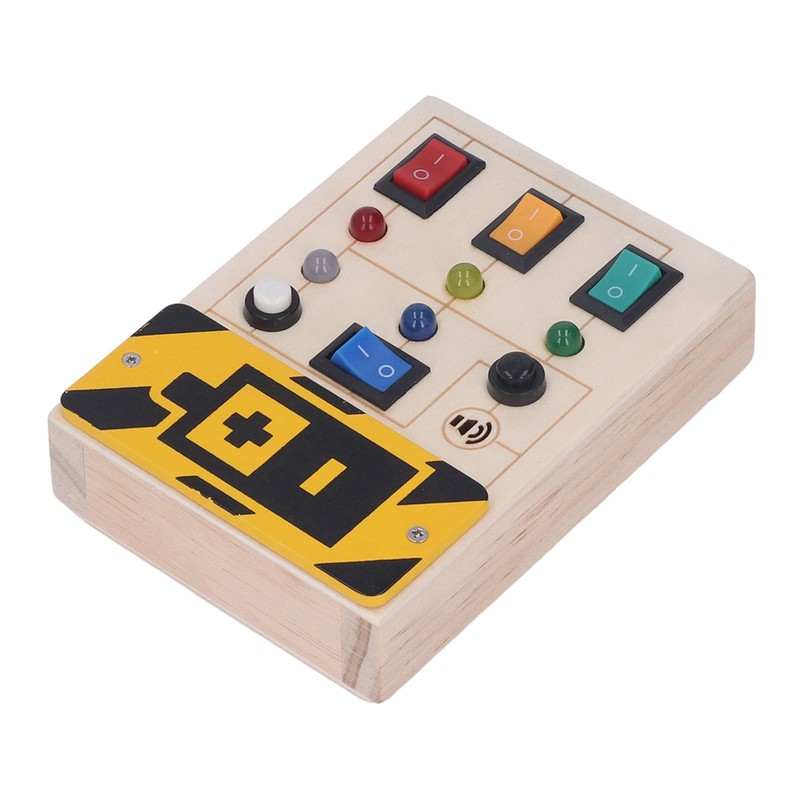 Light Up Sensory Board Noiseless Educational Portable Wooden LED Light