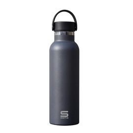 KINETICO SPAIN S.L.U. Safta Anthracite Thermos Flask, Stainless Steel, Double Insulation, 12 Hours Hot Drink and 24 Hours Cold Drinks, 7.3 x 25 cm, 600 ml, Anthracite, M, Casual