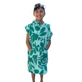 COR Surf Poncho Changing Towel Robe with Hood and Front Pocket for Kids, Doubles Up As Beach Towel and Blanket - Kailua
