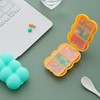 Cloud pill case 6 compartment 5P travel pill case pill box green