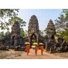 CALVENDO Puzzle Buddhist Monks in Angkor - Cambodia 1000 Pieces