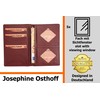 Josephine Osthoff Men's Leather ID Holder, Passport Case, Portrait Format,