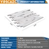 Yipscazo 10 Sheets Peel and Stick Stone Metal Tile Backsplash,