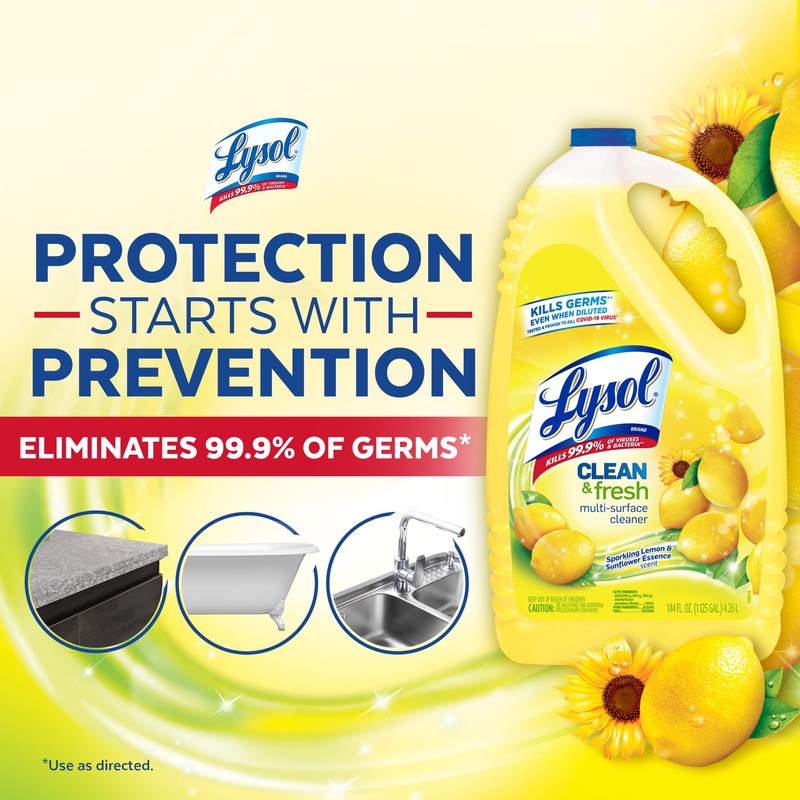 Lysol Multi-Surface Cleaner, Sanitizing and Disinfecting Pour, To Clean and