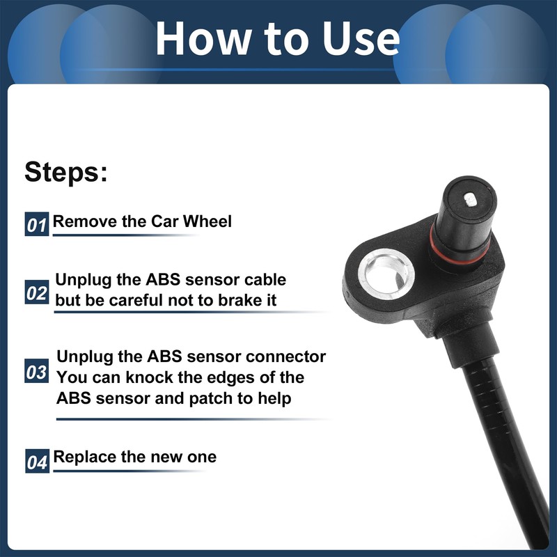 INFINAUTO ABS Raddrehzahlsensor Vorne Links Rechts ABS Sensor Antiblockiersystem Sensor