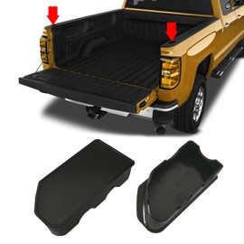 Rebvugr 2PCS Bed Rail Stake Pocket Covers, Truck Tonneau Covers, Truck Caps Rear Holes Plugs Covers for GMC Sierra 1500/Chevy Silverado 1500 2019-2024/3500HD 2020-2024 Truck Bed Rail Caps