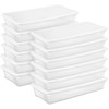 Sterilite 12-Pack 41 Quart Storage Box, Stackable Clear Plastic Bins