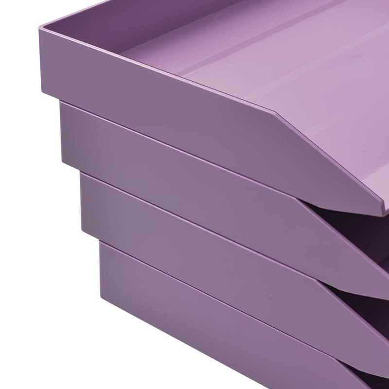 Acrimet 4 Tier Paper Organizer Letter Tray – Plastic Stackable