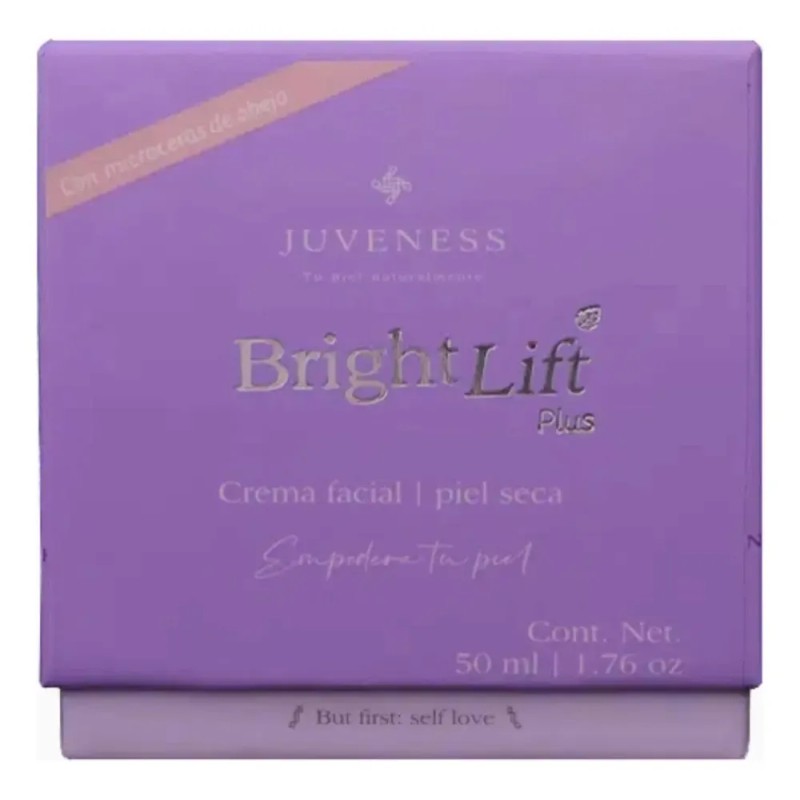 Crema Hidratante Facial Juveness Bright Lift Con Ácido Hialurónico 50ml