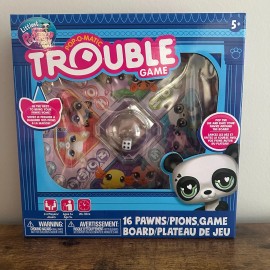 Hasbro New Littlest Pet Shop LPS Trouble Board Game Pop-O-Matic 2-4 Players 16 Pawns